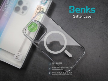 Ốp Benks Glitter nhủ lấp lánh - iPhone 15 Promax